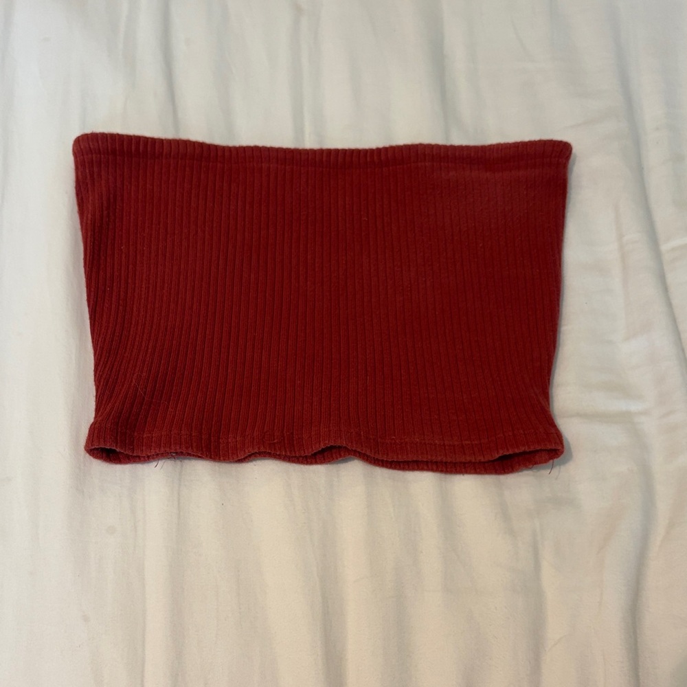 Urban Outfitters Red Ribbed Top